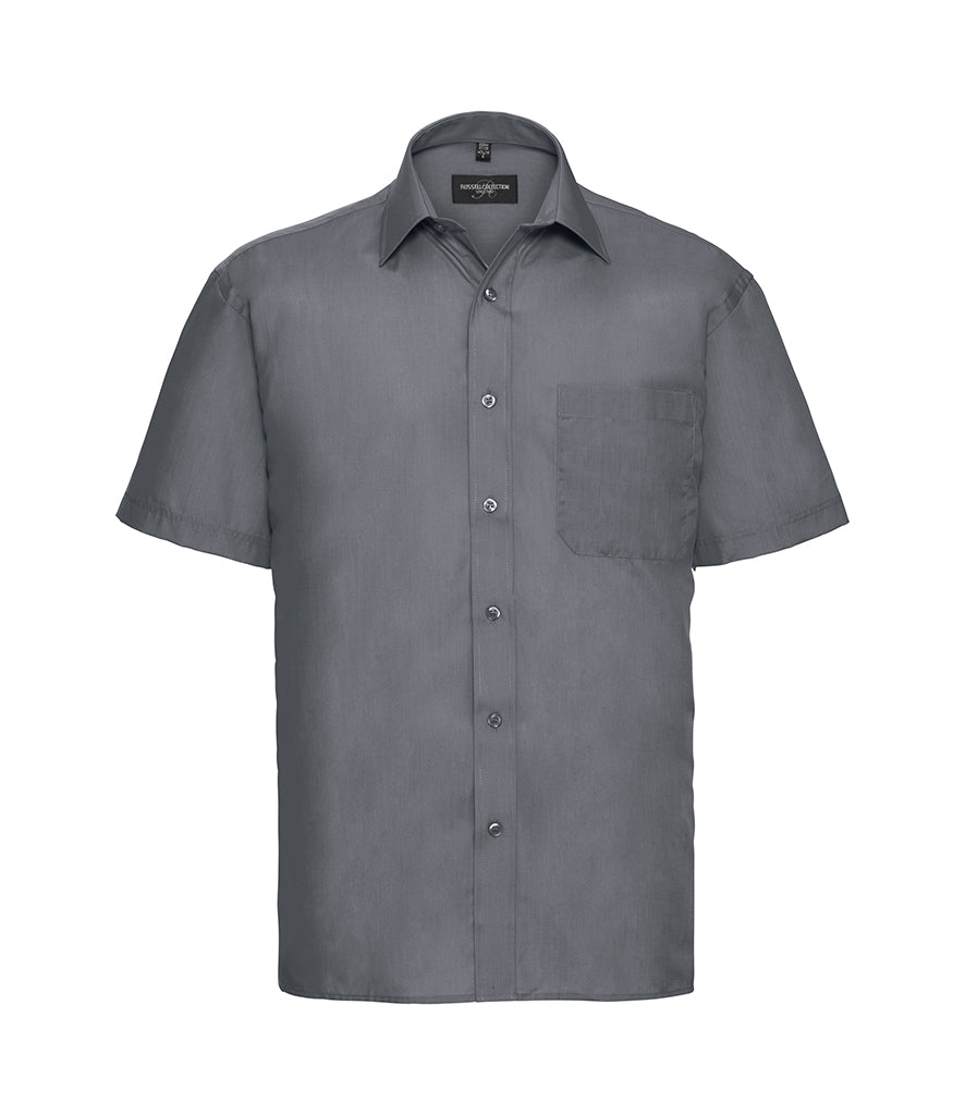 Russell Athletic Collection Short Sleeve Easy Care Poplin Shirt 935M