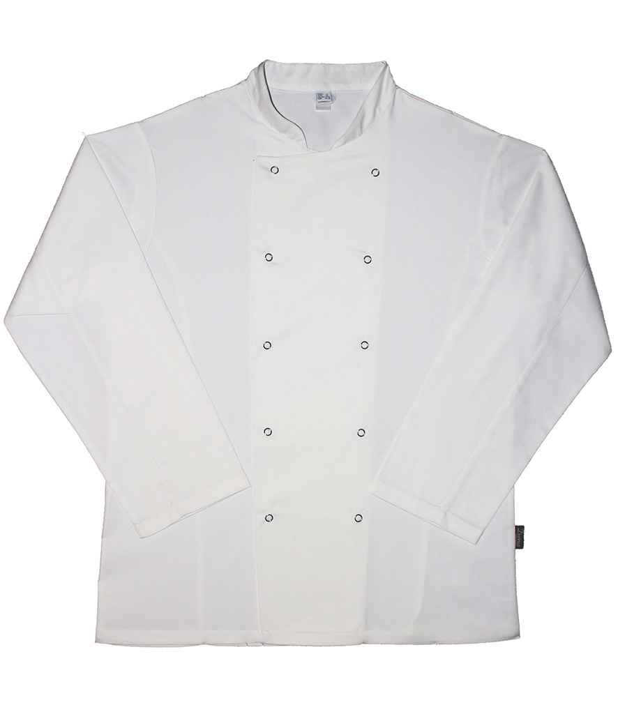 Dennys Long Sleeve Chef's Jacket - WHI