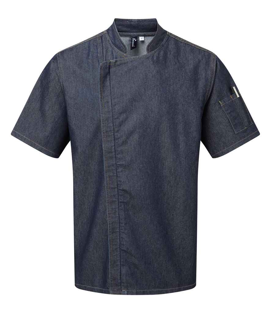 Premier Short Sleeve Zipped Chef's Jacket - IDM
