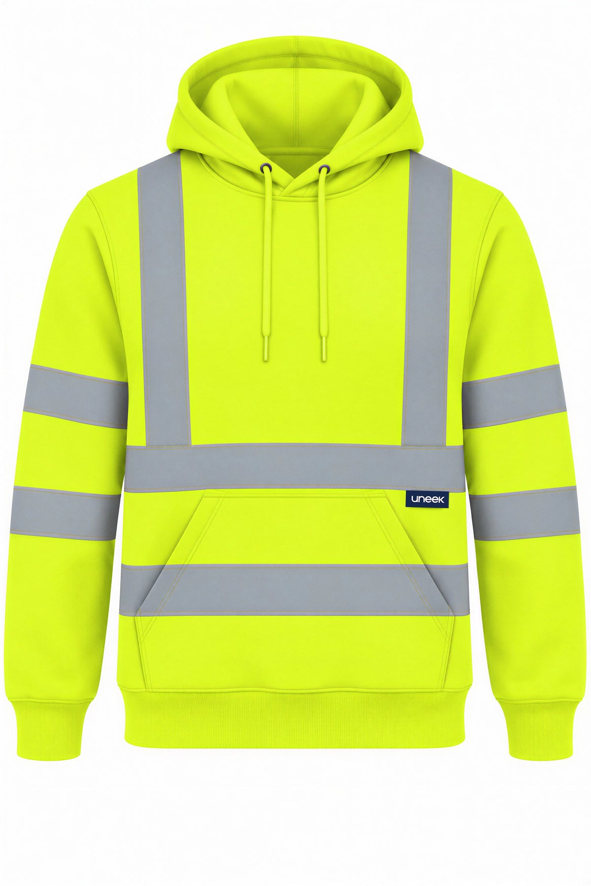 Hi-Vis-Hooded-Sweatshirt - Yellow