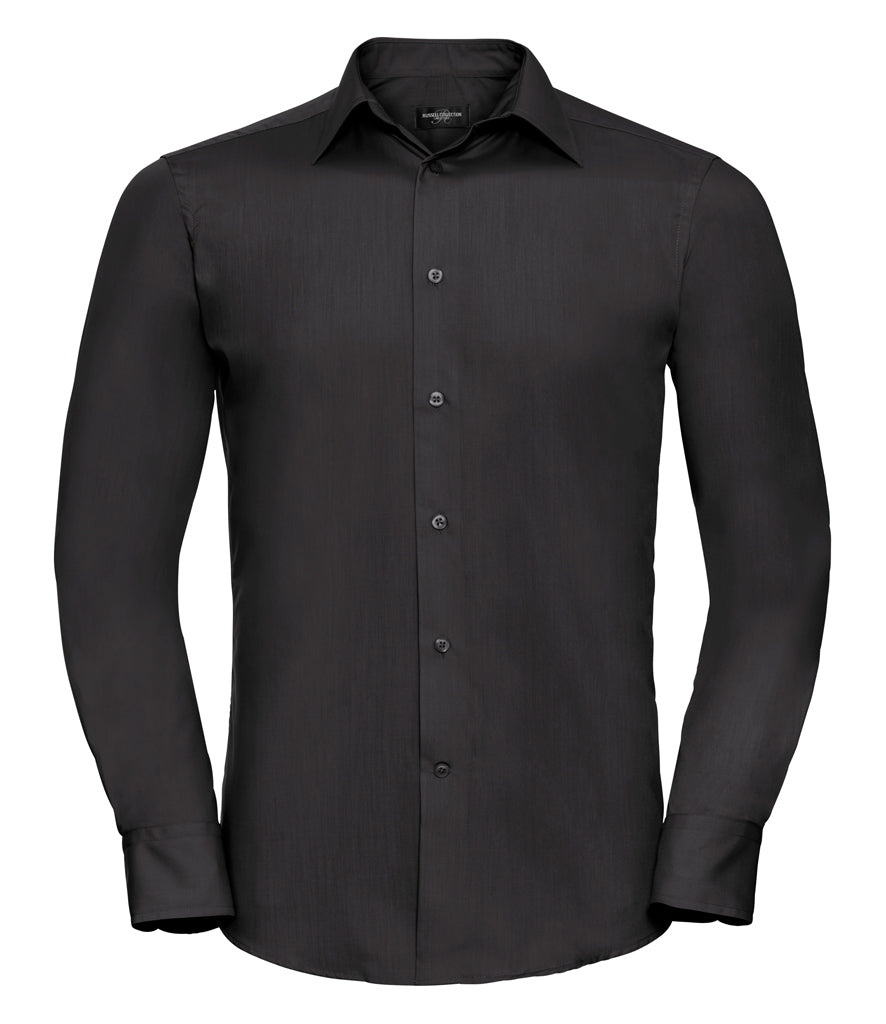 Russell Athletic Collection Long Sleeve Tailored Poplin Shirt 924M