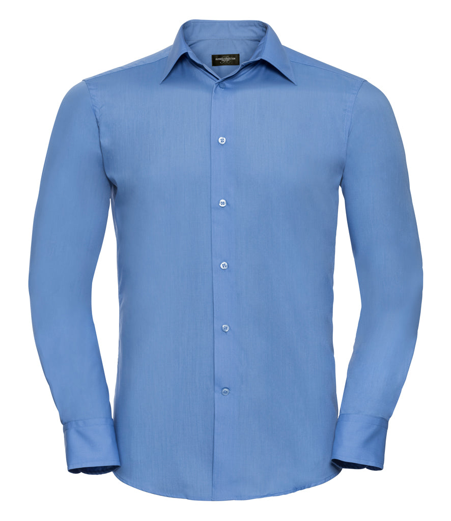 Russell Athletic Collection Long Sleeve Tailored Poplin Shirt 924M