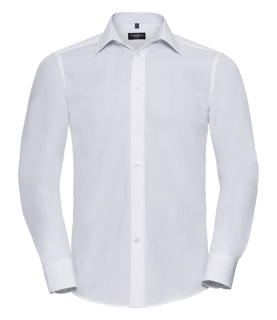 Russell Athletic Collection Long Sleeve Tailored Poplin Shirt 924M