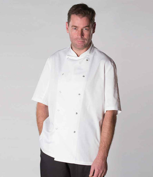 ADC Short Sleeve Coolmax® Chef's Jacket - WHI