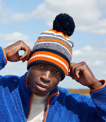 Beechfield Multi-Sport Fan Beanie - N/O/W