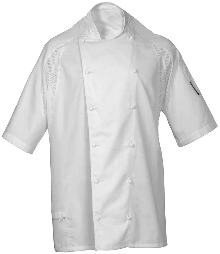 Le Chef Short Sleeve Executive Jacket - WHI
