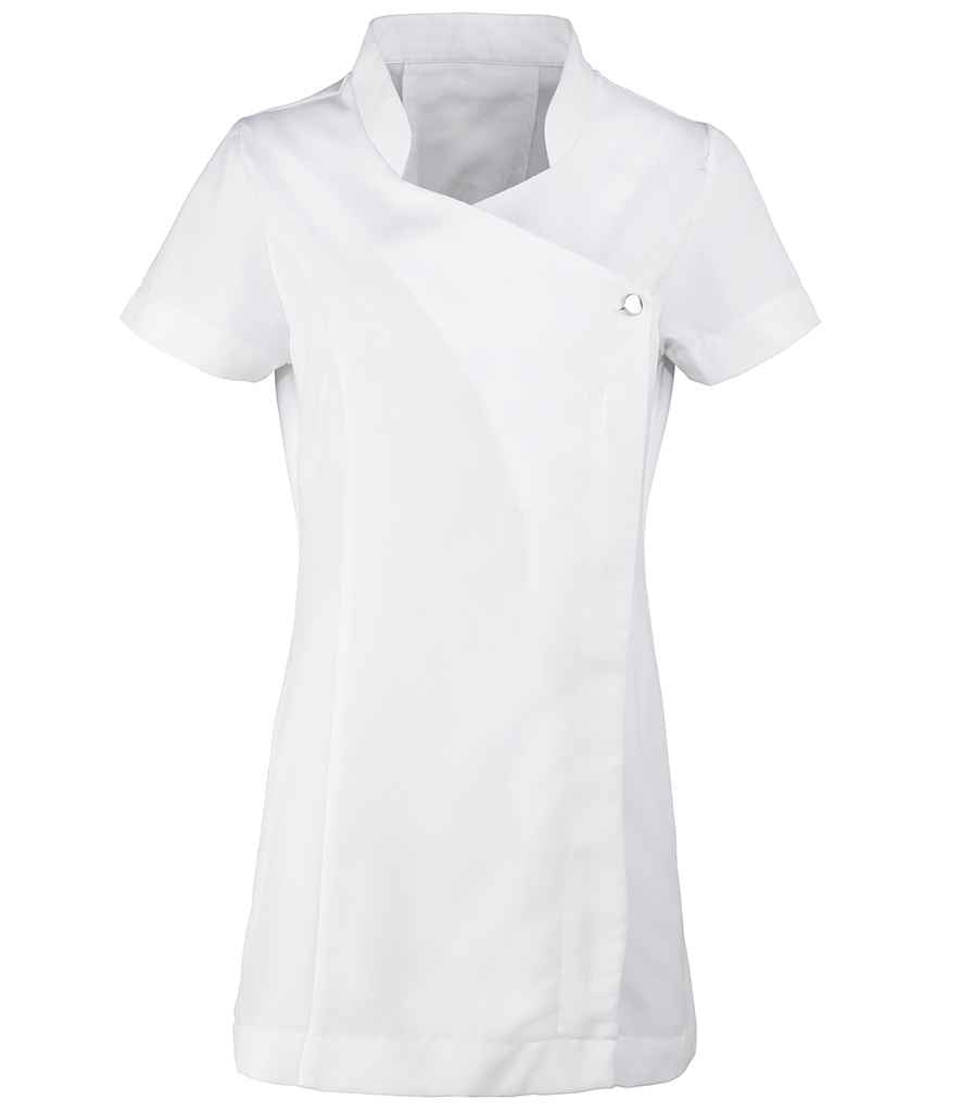 Premier Ladies Blossom Short Sleeve Tunic - WHI