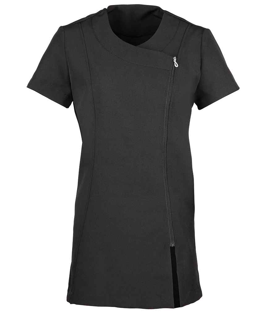 Premier Ladies Camellia Short Sleeve Tunic - BLK