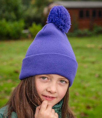 Result Core Kids Pom Pom Beanie - PUR