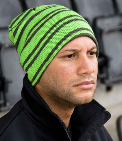 Result Team Reversible Beanie - LI/GY