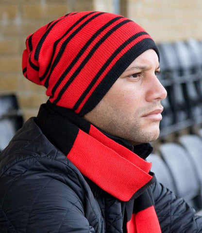 Result Team Reversible Beanie - RD/BK