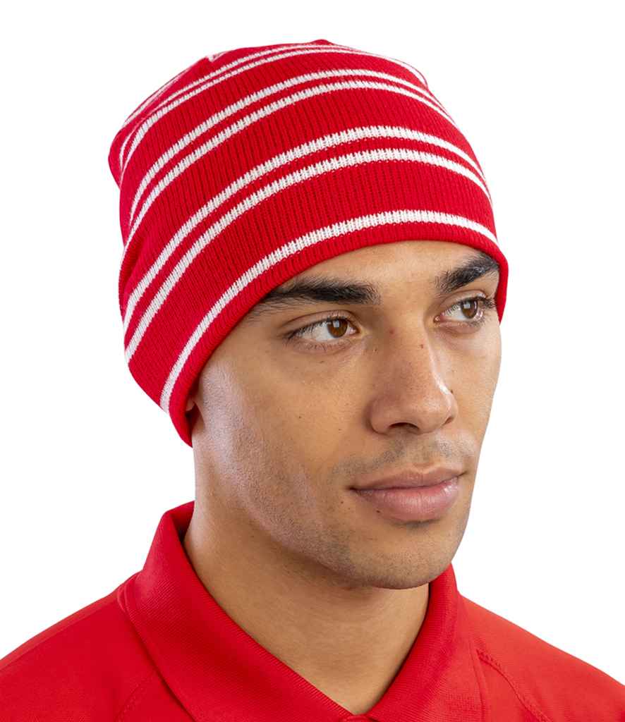 Result Team Reversible Beanie - RD/WH