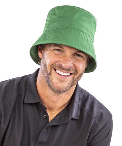 Result Core Recycled Bound Edge Bucket Hat - RC986 Black S/M