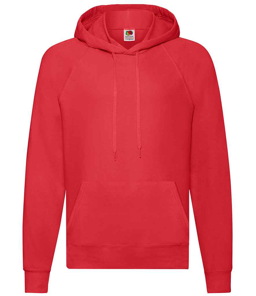 Fruit of the Loom Lightweight Hooded Sweatshirt - Red