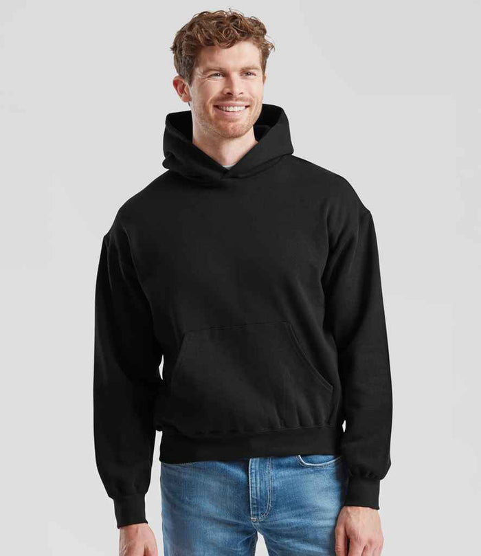 Fruit of the Loom Supercotton™ Hooded Sweatshirt - Black