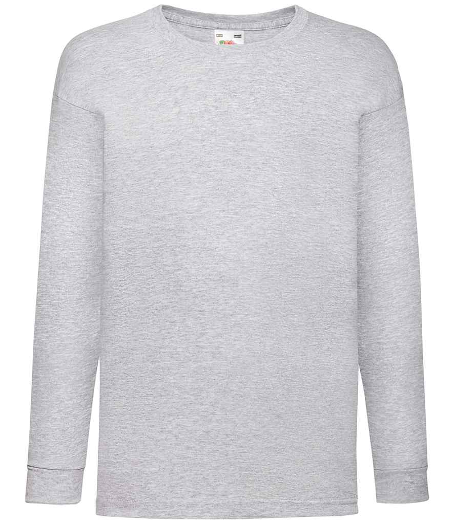 Fruit of the Loom Kids Long Sleeve Value T-Shirt - Hea