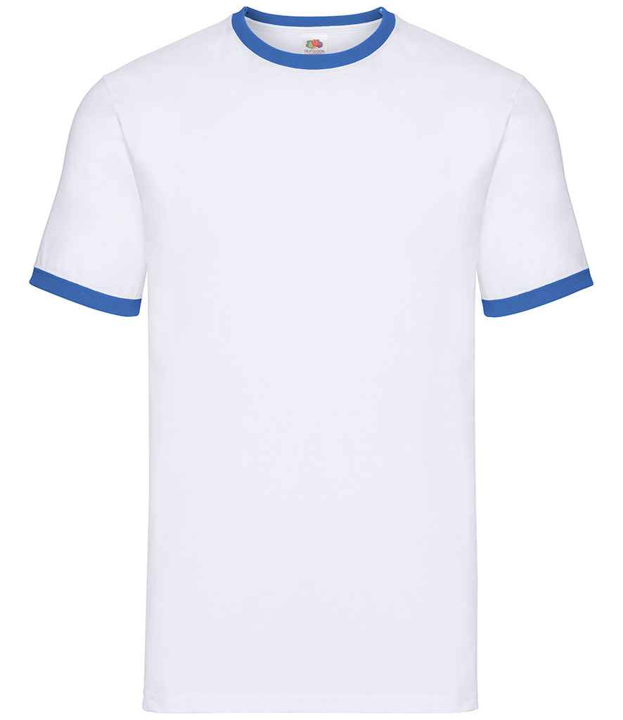 Fruit of the Loom Contrast Ringer T-Shirt - Wh/Ry