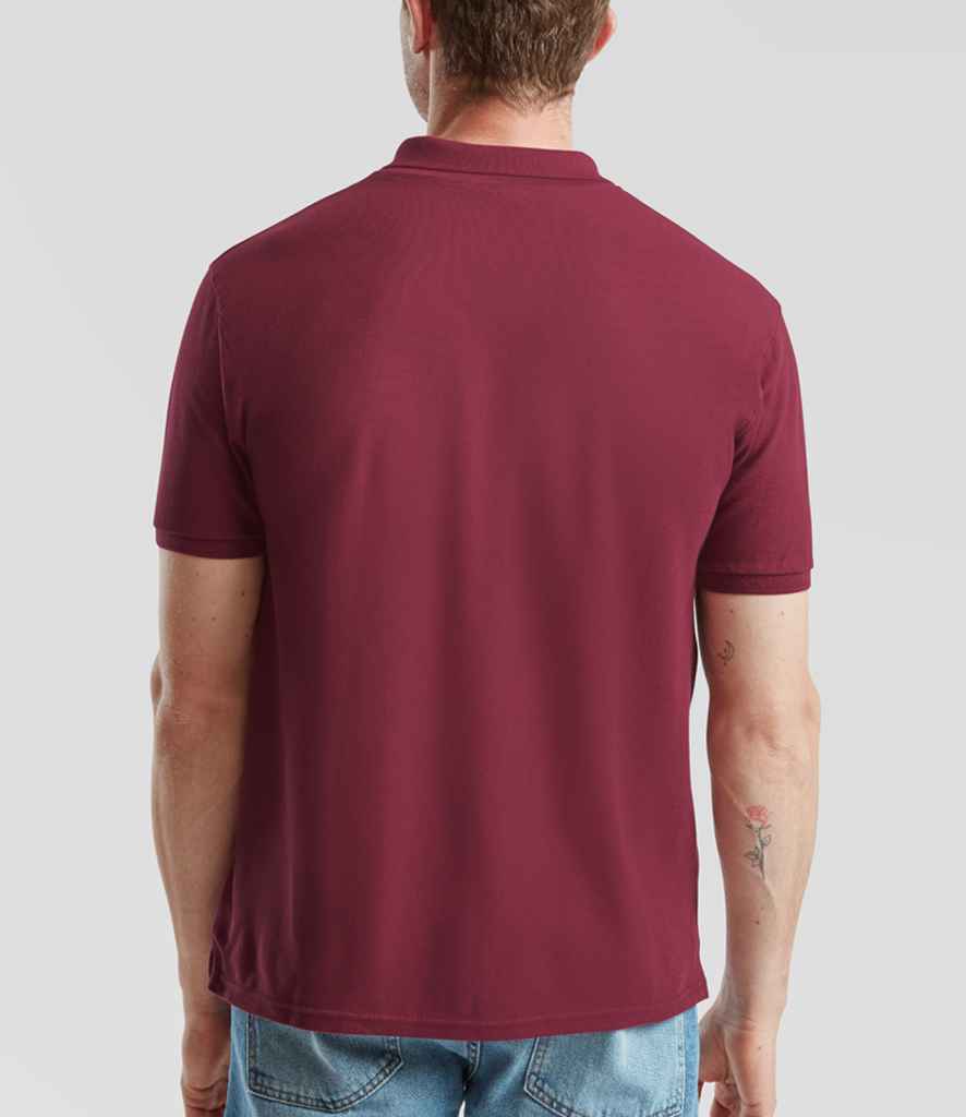Fruit of the Loom Premium Cotton Piqué Polo Shirt - Bur