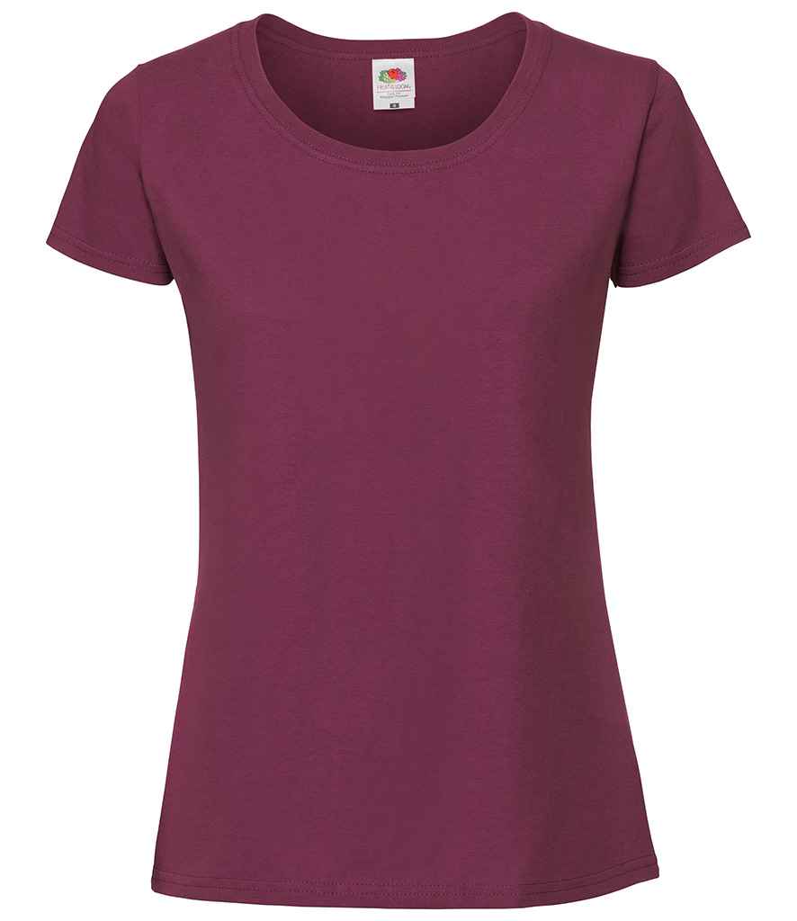 Fruit of the Loom Ladies Iconic 195 T-Shirt - Bur