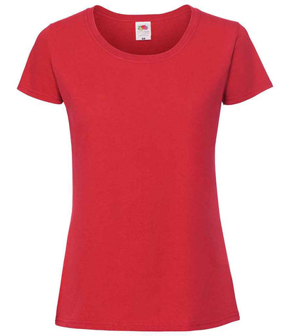 Fruit of the Loom Ladies Iconic 195 T-Shirt - Red