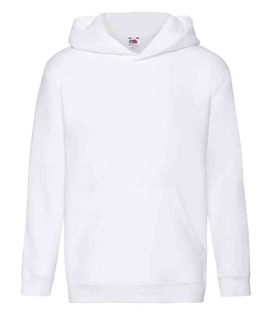 Fruit of the Loom Kids Premium Hooded Sweatshirt - Whi