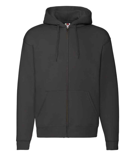 Fruit of the Loom Premium Zip Hooded Sweatshirt - Black