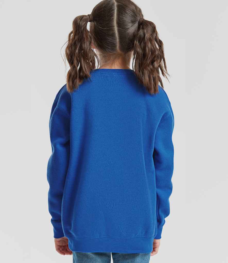Fruit of the Loom Kids Premium Drop Shoulder Sweatshirt - Royal