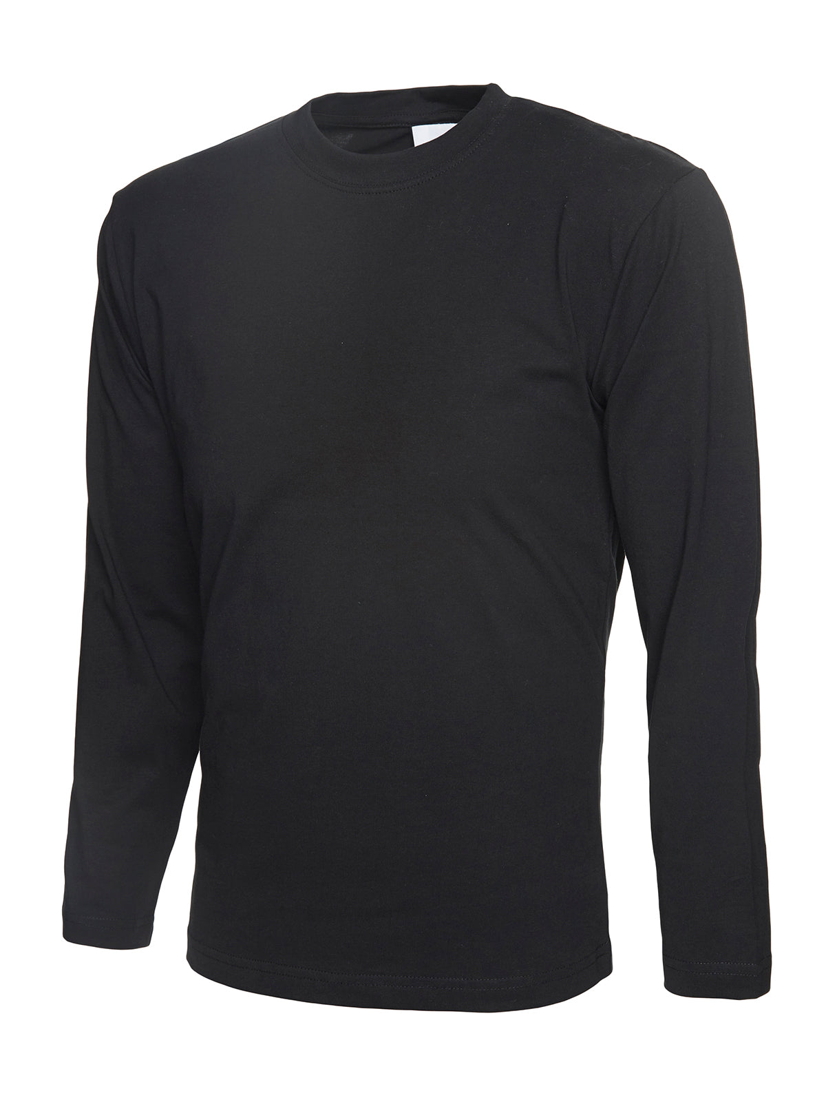 Uneek UC314 Long Sleeve T-Shirt – Black