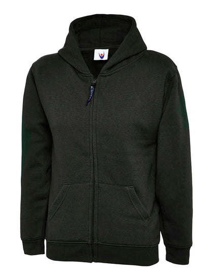 Uneek UC506 Children’s Classic Full Zip Hooded Sweatshirt