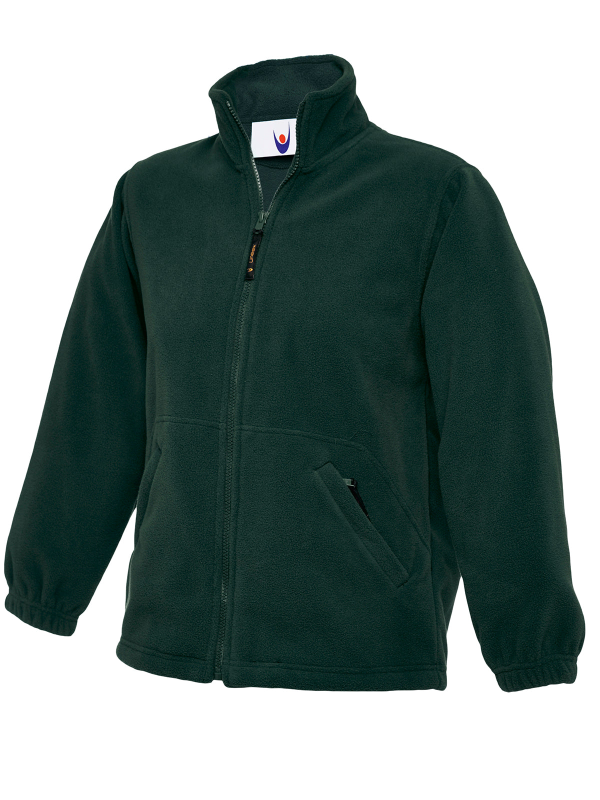Children’s Classic Full Zip Fleece Jacket Bottle Green