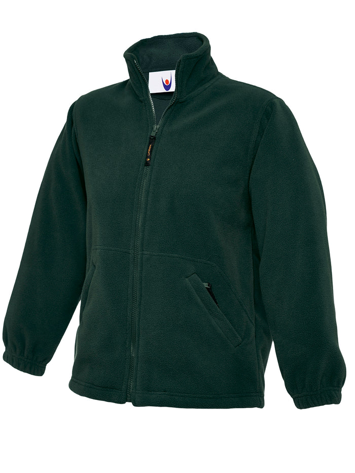 Children’s Classic Full Zip Fleece Jacket Bottle Green