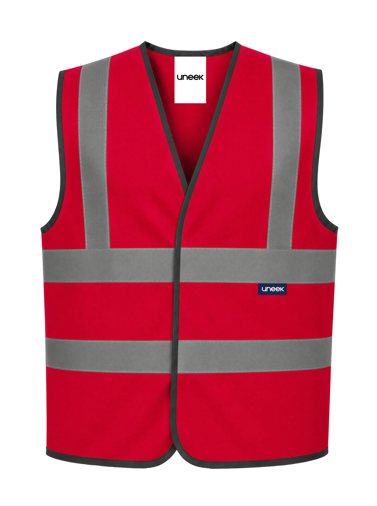 Sleeveless-Safety-Waist-Coat - Red