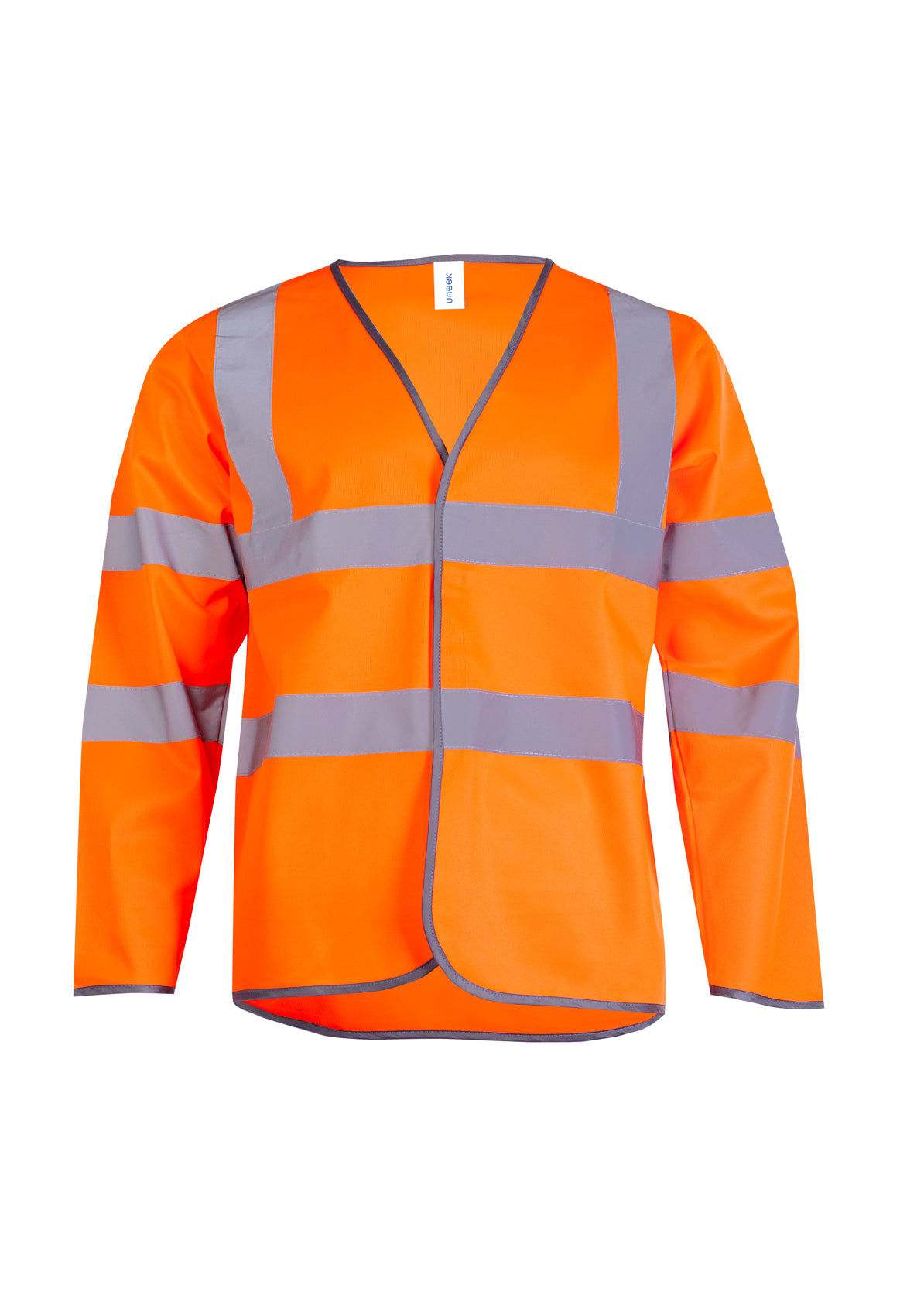 Long-Sleeve-Safety-Waist-Coat - Orange