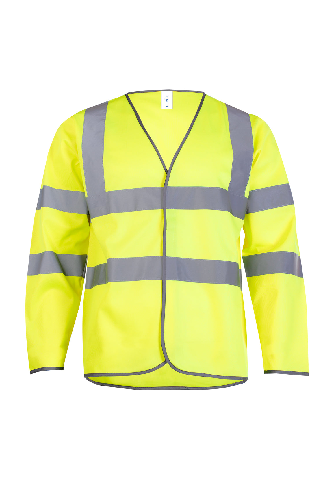 Long-Sleeve-Safety-Waist-Coat - Yellow