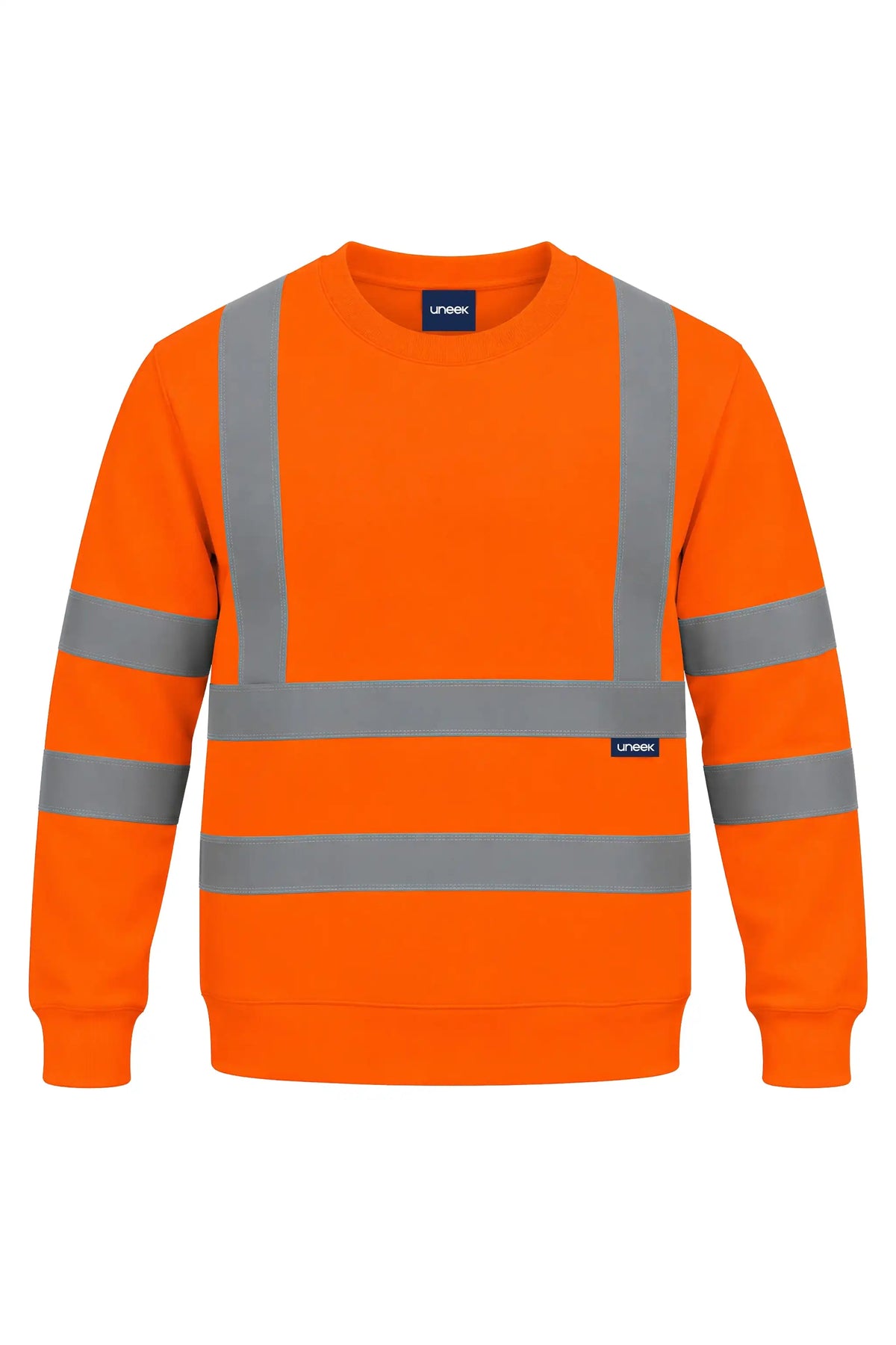 Hi-Vis-Crew-Neck-Sweatshirt - Orange