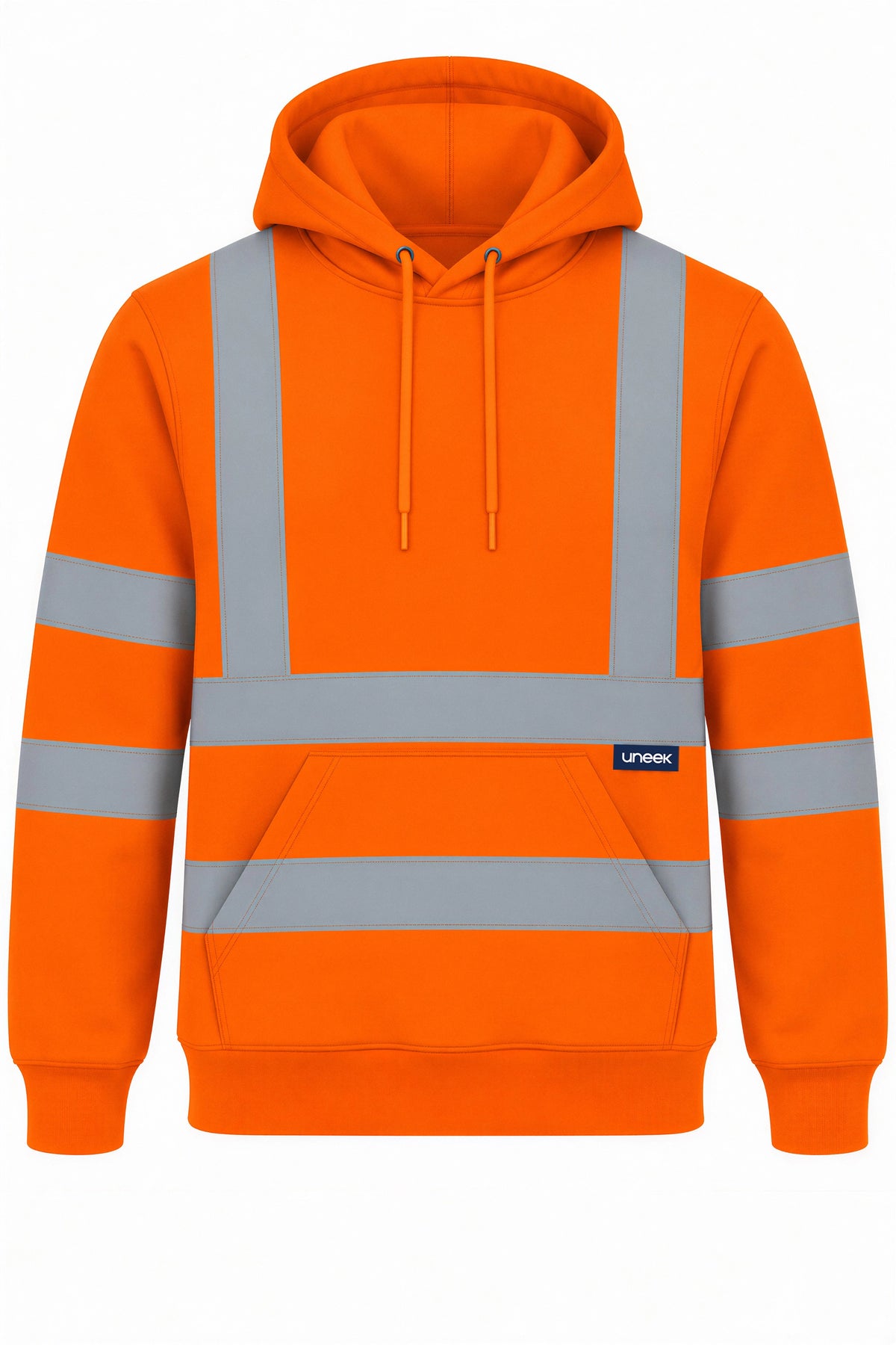 Hi-Vis-Hooded-Sweatshirt - Orange